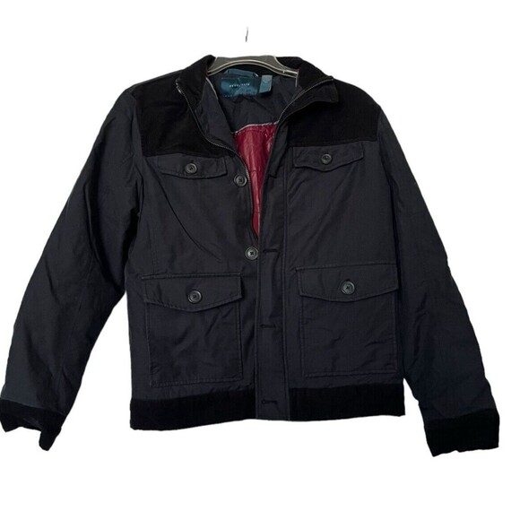Perry Ellis Field Utility Jacket Full Zip Snap Front Inside Pockets Size Small - Picture 1 of 10